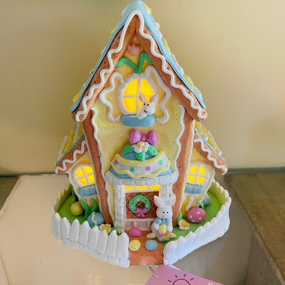 Large Easter Bunny Gingerbread House